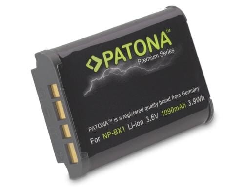 PATONA Premium Akku NP-BX1, 1090 mAh / 3.6V für DSC-RX1R/R100MII/RX100/HX400/HX60/H400