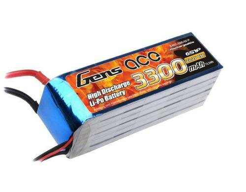 Gens LiPo-Akku 22.2V 3300mAh 45C 6S1P 137x42 x44mm 568g