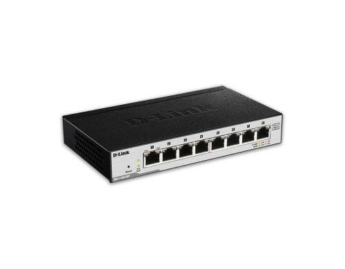D-Link DGS-1100-08P: 8Port PoE Switch 64W PoE Kapazität, Lüfterlos