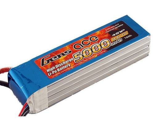 Gens LiPo-Akku 14.8V 5000mAh 45C 4S1P 160x45x34mm 550g