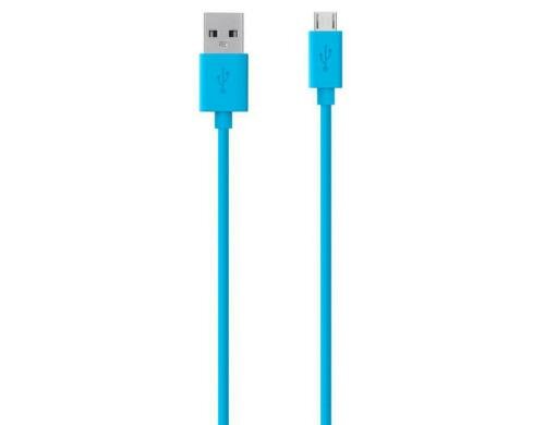Belkin MIXIT Micro USB 2m blau für Handy, PDA, Digitalkamera mit Micro-USB