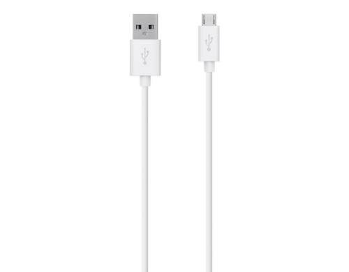 Belkin MIXIT Micro USB 2m weiss für Handy, PDA, Digitalkamera mit Micro-USB