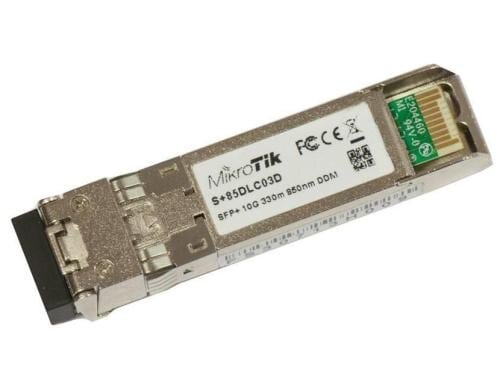 Mikrotik SFP+ SX Modul: S+85DLC03D 10Gbps, Multimode, Duplex, 300m