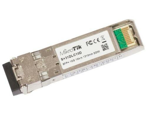Mikrotik SFP+ LX Modul: S+31DLC10D 10Gbps, Singlemode, Duplex, 10Km