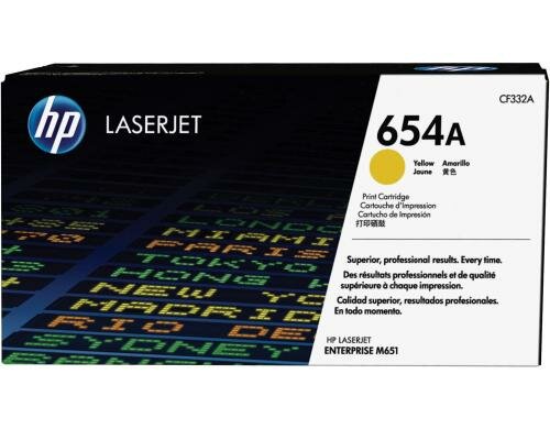 HP Toner 654A - Yellow (CF332A) Seitenkapazität ~ 15000 Seiten