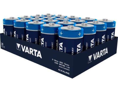 VARTA Longlife Power, D 1.5V, 20Stk verlg. Typ LR20, D, AM1, E95, Mono