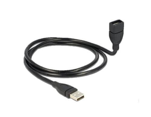 USB2.0-Kabel Shapecable A-A: 1.00m Starres Verlängerungskabel,beliebig formbar