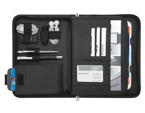 Wedo Elegance Organizer Kunstleder schwarz für Tablet 7.9-8.4 Universal