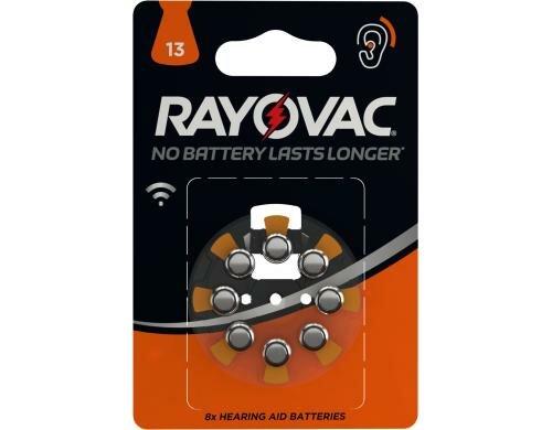 VARTA Rayovac Hörgerätebatterie 13 HA13, PR48, 1.45 V, Zink-Luft (ZN/O2)