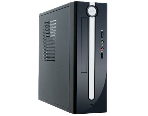 Chieftec Mini-ITX Gehäuse FI-01B-U3, black 1x5.25, 1x3.5 + 1x2.5, 250W TFX NT