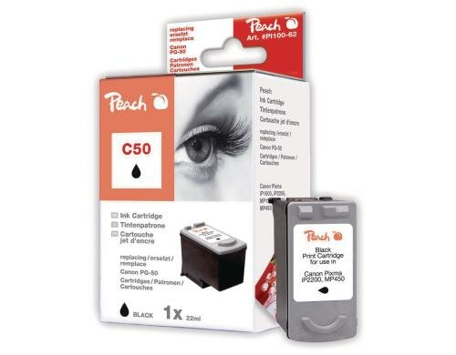 Peach Druckkopf Canon PG-50 black 23ml 530 Seiten