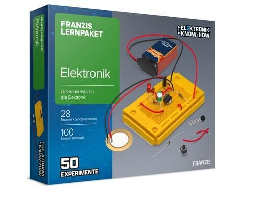 Franzis: Lernpaket Elektronik 28 Bauteile, Laborsteckboard