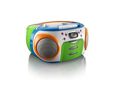 Lenco SCR-970, Tragbarer Kinder CD-Player Mit Kassettendeck und FM Radio