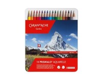 Caran d`Ache Prismalo 18 Farben in Metallschachtel,...