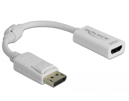 Monitoradapter DP zu HDMI-Bu weiss DP Stecker zu HDMI-Bu weiss