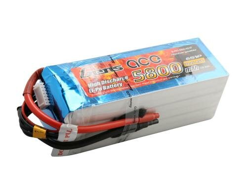 Gens LiPo-Akku 22.2V 5800mAh 45C 6S1P 145,37x49,77x56 mm 856g