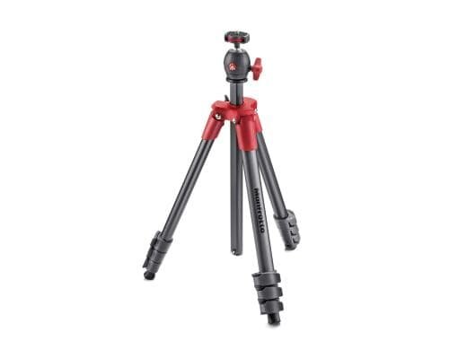 Manfrotto Stativ Compact Light rot inkl. Kugelkopf und Tasche