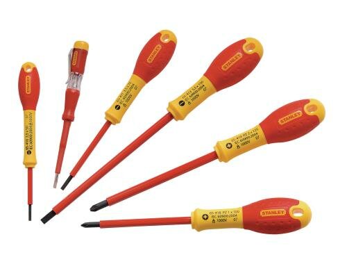 Stanley Schraubendreher Set, isoliert Schraubendreher Set