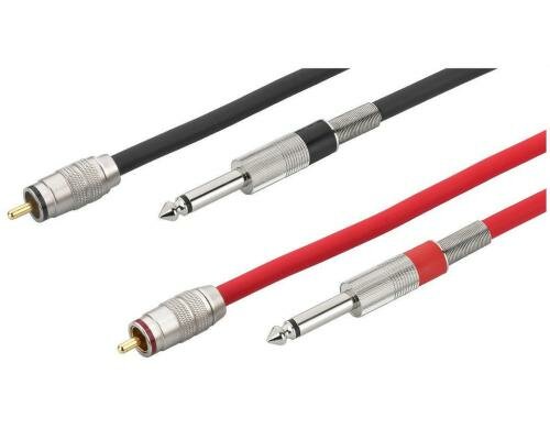 img Stage Line MCA-156 2x Cinch auf 6.3mm Mono Klinke, 1.5m