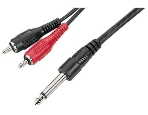 img Stage Line MCA-300 2x Cinch auf 6.3mm Mono Klinke, 3m