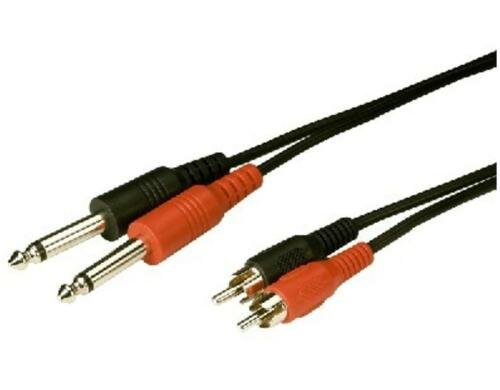 img Stage Line MCA-504 2x Cinch auf 6.3mm Mono Klinke, 5m