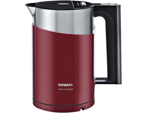 Siemens Wasserkocher cranberry red für 1.5l Wasser, Wärmehaltefunktion