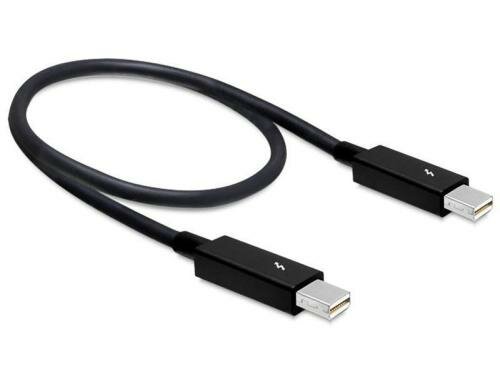DeLock Thunderbolt Kabel 0.5 m, schwarz für Thunderbolt 1&2 Schnittstellen