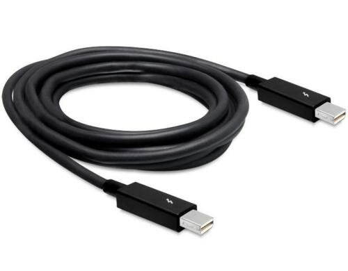 DeLock Thunderbolt Kabel 2.0 m, schwarz für Thunderbolt 1&2 Schnittstellen