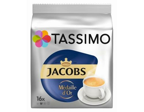 Tassimo T DISC Jacobs Médaille dOr 1 Packung à 16 Portionen (Getränke)