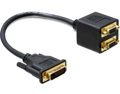 Monitorsplitter DVI-I zu 2x VGA DVI-I Grafikkarte muss VGA komp. sein.