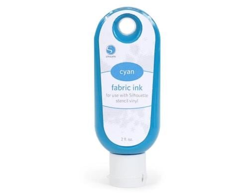 Silhouette Textilfarbe cyan