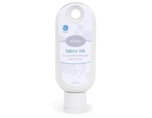 Silhouette Textilfarbe weiss