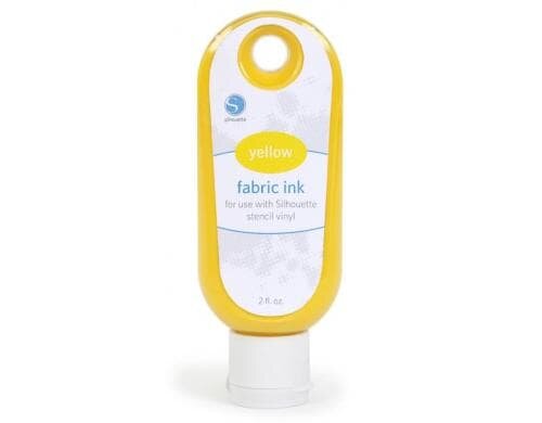 Silhouette Textilfarbe gelb