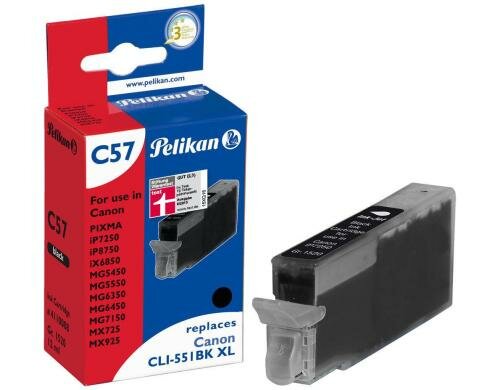 Tinte Pelikan CLI-551BK XL black 12 ml