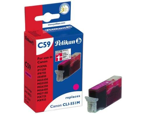 Tinte Pelikan CLI-551M XL magenta 12 ml