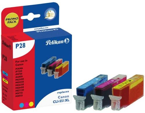 Tinte Pelikan, CLI-551 Multipack c/m/y 12ml 3 x 12 ml