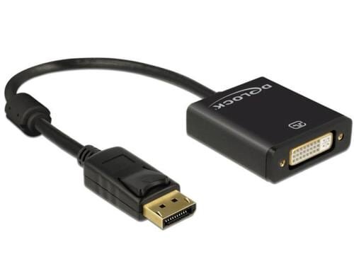 Monitoradapter DP zu DVI, aktiv, 4K Support DP Stecker zu DVI24+5-Bu 20cm, schwarz