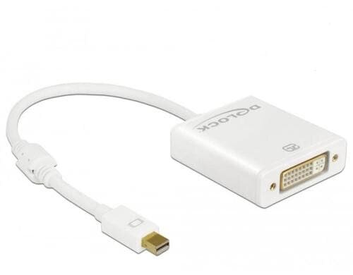 Monitoradapter 4K Mini-Displayport zu DVI weiss, aktiv, 4K Support