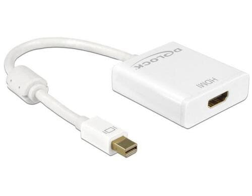 Monitoradapter Mini-DisplayPort zu HDMI 4K weiss, 4K Support, aktiv