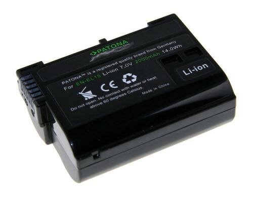 PATONA Premium Akku EN-EL15, 2000 mAh/7.0V für D7000, D800, D600