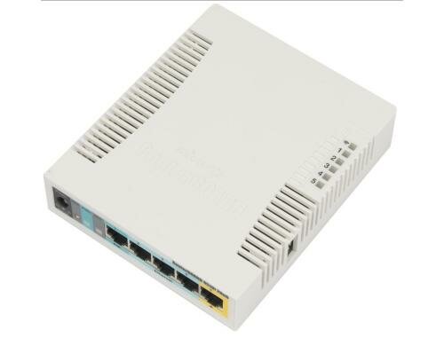 MikroTik RB951UI-2HND: 5 Port WLAN Router 5x 100Mbps, OSv4, inkl. MPLS