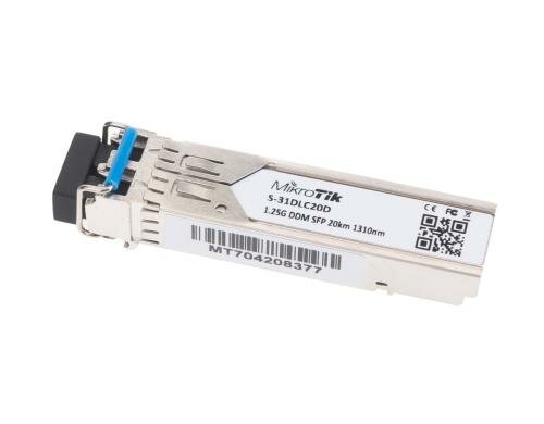 Mikrotik SFP LX Modul: S-31DLC20D 1Gbps, Singlemode, Duplex, 20Km