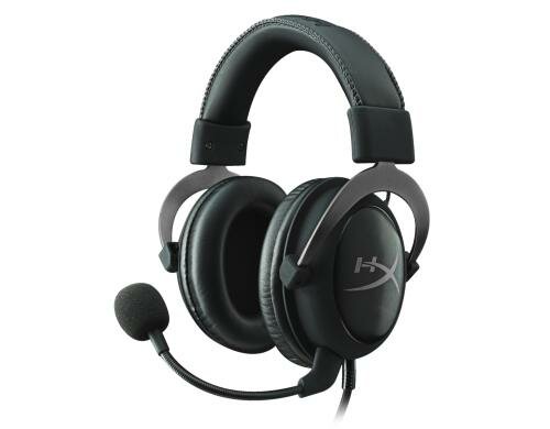 HyperX Cloud II Headset Gun Metal (grau) Hi-Fi-fähige 53-mm, Aufbau: geschlossen