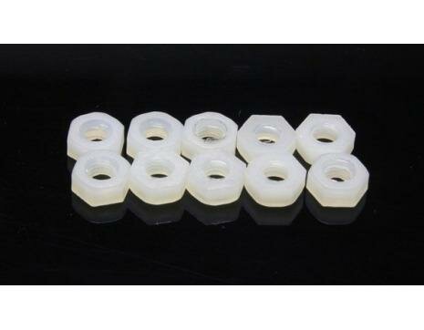 EP M6  D10xH5mm Nylon-Mutter, 10 Stk.