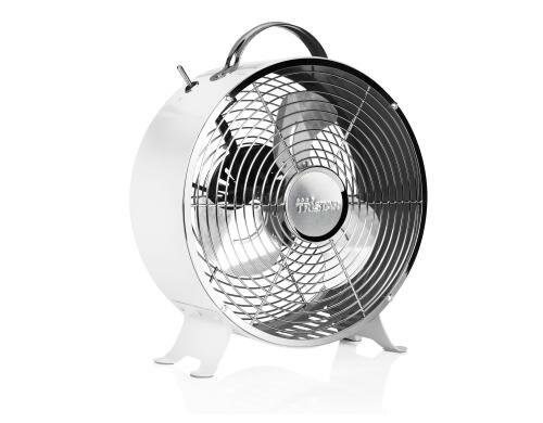 Tristar Tischventilator 25 cm weiss, Geschwindigkeit: 1385 U/m