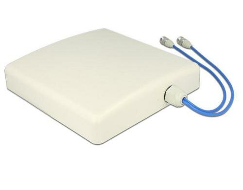 LTE//GSM & WLAN-Antenne, 2xN-Type, weiss Outdoor 7dBi Gewinn, 1.7-2.4Ghz, IP-55