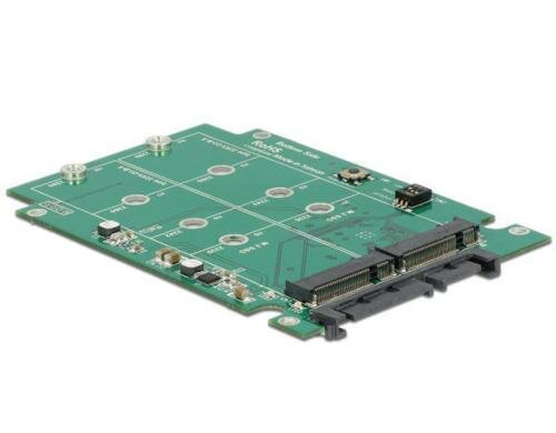 Delock 2x M.2 zu SATA Adapter, RAID 0,1 Betrieb von 2x M.2 SSDs in 2.5 SATA Rahmen