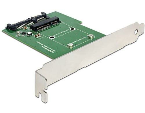 Delock mSATA zu SATA Adapter, PC Slot Betrieb von mSATA Geräten an SATA intern