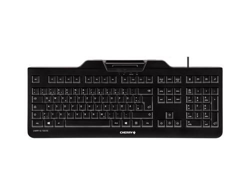 Cherry Tastatur KC 1000 SC schwarz USB int. Chipkarten-Terminal