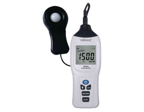 Velleman DEM301 Luxmeter, misst Lux, Messbereich: 4000 bis 400000 Lux
